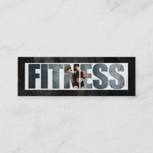 Carte De Visite Mini Fitness Femme à la salle de sport