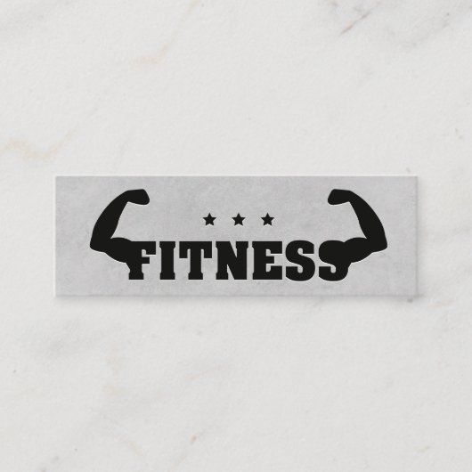 Carte De Visite Mini Fitness Flex | Formateur personnel (Devant)