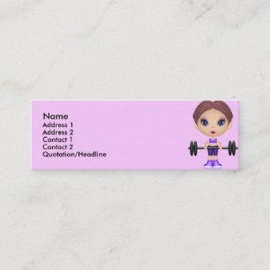 Carte De Visite Mini fitnessbuddie, nom,