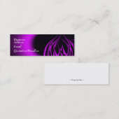 Carte De Visite Mini Flamme pourpre (Devant / Derrière)