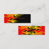 Carte De Visite Mini Flammes (Devant / Derrière)