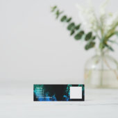 Carte De Visite Mini Flammes bleues II (Debout devant)