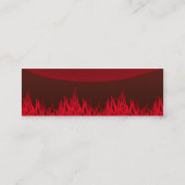 Carte De Visite Mini Flammes rouges (Dos)