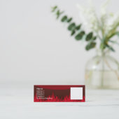 Carte De Visite Mini Flammes rouges (Debout devant)