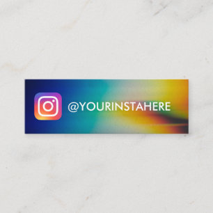 Carte De Visite Mini Flare de lentilles sur les médias sociaux