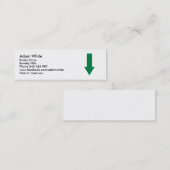 Carte De Visite Mini Flèche (Devant / Derrière)