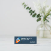 Carte De Visite Mini Flèches logistiques d'importations-exportations (Debout devant)