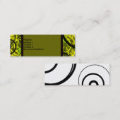 Carte De Visite Mini Flèches vertes (Devant / Derrière)