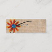 Carte De Visite Mini Fleur de bois (Dos)