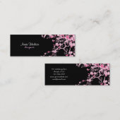 Carte De Visite Mini Fleur de cerise, Sakura, fleuriste, Fleur Shop (Devant / Derrière)