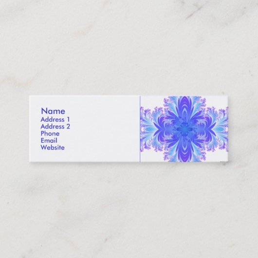 Carte De Visite Mini Fleur de Croix V (Devant)