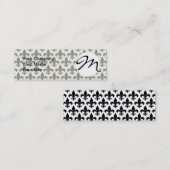 Carte De Visite Mini Fleur de lis Motif Classic (Devant / Derrière)