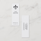 Carte De Visite Mini Fleur De Lis - Stripey (Devant / Derrière)