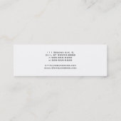 Carte De Visite Mini Fleur De Lis - Stripey (Dos)