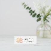 Carte De Visite Mini Fleur de Lotus (Debout devant)
