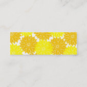 Carte De Visite Mini Fleur Jaune Lumineuse Fleurit Floral (Dos)