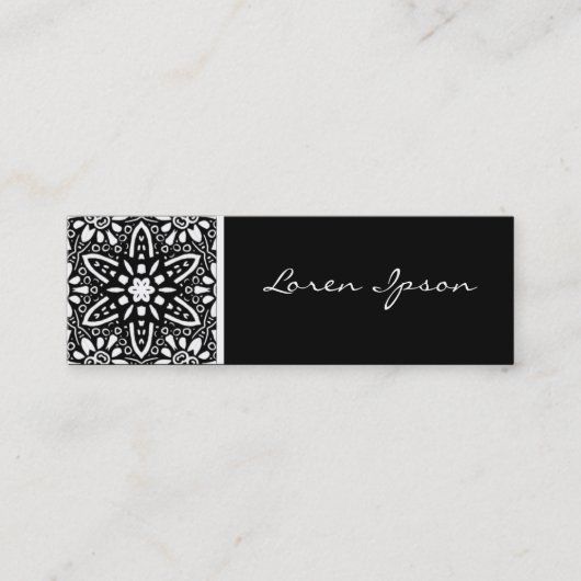 Carte De Visite Mini Fleur kaléïdoscopique (Devant)