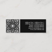 Carte De Visite Mini Fleur kaléïdoscopique (Dos)