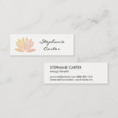 Carte De Visite Mini Fleur Lotus (Devant / Derrière)