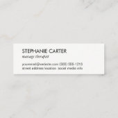 Carte De Visite Mini Fleur Lotus (Dos)