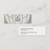 Carte De Visite Mini Fleur Lotus | Main | Pose de yoga (Devant / Derrière)