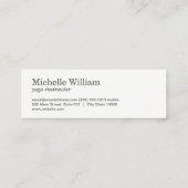 Carte De Visite Mini Fleur Lotus | Main | Yoga (Dos)