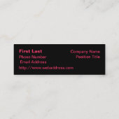 Carte De Visite Mini Fleur métallique Abstraite arc-en-ciel (Dos)