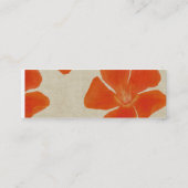 Carte De Visite Mini Fleur orange Profilecard maigre (Dos)