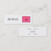 Carte De Visite Mini Fleur rose lumineuse (Devant / Derrière)