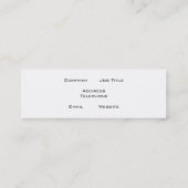 Carte De Visite Mini Fleur rose lumineuse (Dos)