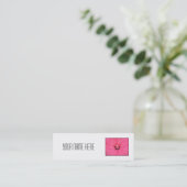 Carte De Visite Mini Fleur rose lumineuse (Debout devant)