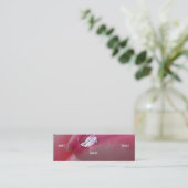 Carte De Visite Mini Fleuriste - Rose rose (Debout devant)