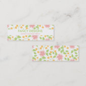 Carte De Visite Mini Fleurs (Devant / Derrière)