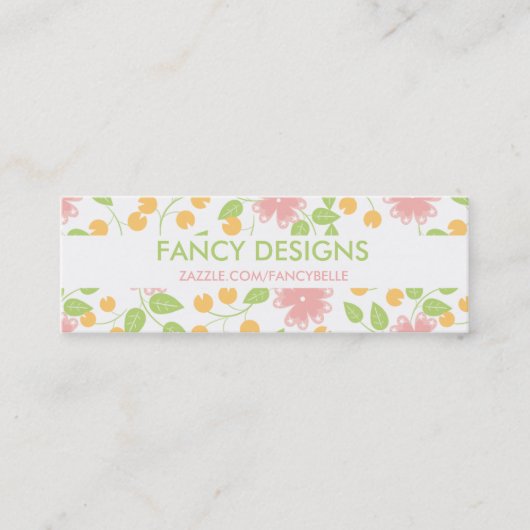 Carte De Visite Mini Fleurs (Devant)