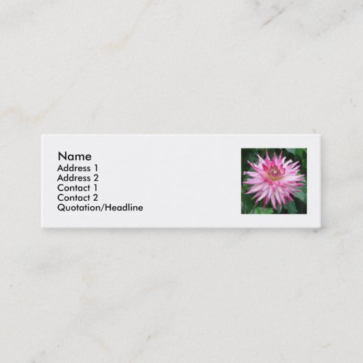 Carte De Visite Mini fleurs 1 (Devant)