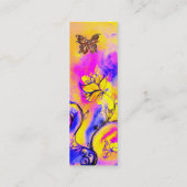 CARTE DE VISITE MINI FLEURS BLANCHES ET BOUTEILLE D'OR (Dos)