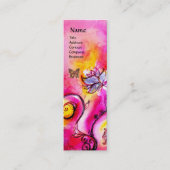 CARTE DE VISITE MINI FLEURS BLANCHES ET BOUTEILLE D'OR (Devant)