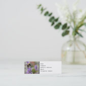 Carte De Visite Mini Fleurs d'abeille et de lavande (Debout devant)