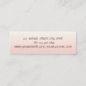 Carte De Visite Mini Fleurs d'aquarelle chic et design (Dos)