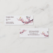 Carte De Visite Mini Fleurs de cerisier (Devant / Derrière)