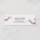 Carte De Visite Mini Fleurs de cerisier (Dos)