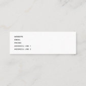 Carte De Visite Mini Fleurs de fleurs de cerisier rose (Dos)