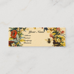 CARTE DE VISITE MINI FLEURS DE PRINTEMPS HONEY ABEE MAINTIEN SCEAU BROW