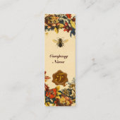 CARTE DE VISITE MINI FLEURS DE PRINTEMPS HONEY ABEE MAINTIEN SCEAU BROW (Dos)