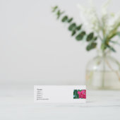 Carte De Visite Mini Fleurs roses (Debout devant)