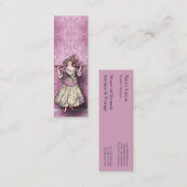 Carte De Visite Mini Fleurs sauvages de damassé, ROSETTE de MARIE (Devant / Derrière)