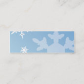 Carte De Visite Mini Flocons de neige - maigres (Dos)