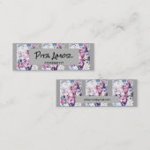 Carte De Visite Mini Floral (Devant / Derrière)