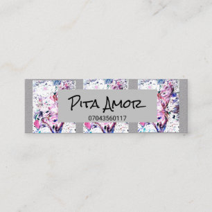 Carte De Visite Mini Floral