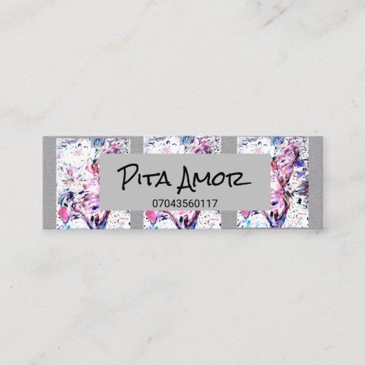 Carte De Visite Mini Floral (Devant)